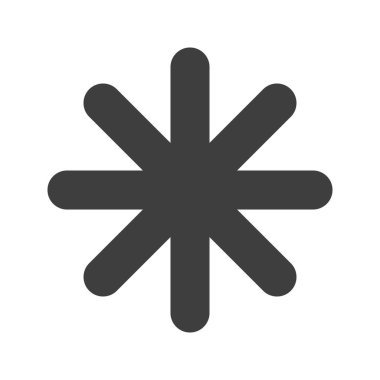 Sekiz Konuşan Asterisk ikon vektör görüntüsü. Mobil uygulama web uygulaması ve yazdırma ortamı için uygundur.