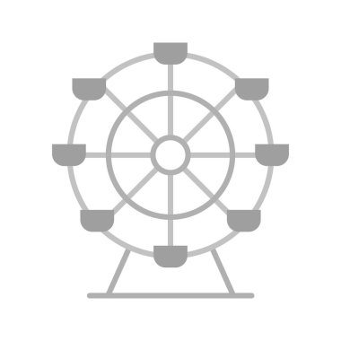 Dönme dolap ikon vektör görüntüsü. Mobil uygulama web uygulaması ve yazdırma ortamı için uygundur.