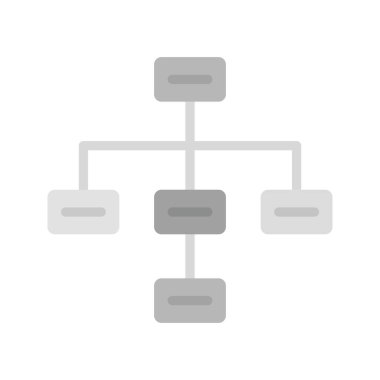 Hiyerarşi simgesi vektör resmini çiz. Mobil uygulama web uygulaması ve yazdırma ortamı için uygundur.