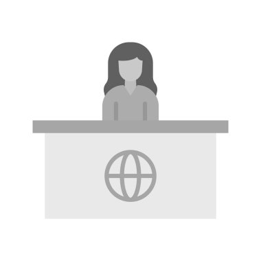 Kadın Anchor simge vektör görüntüsü. Mobil uygulama web uygulaması ve yazdırma ortamı için uygundur.