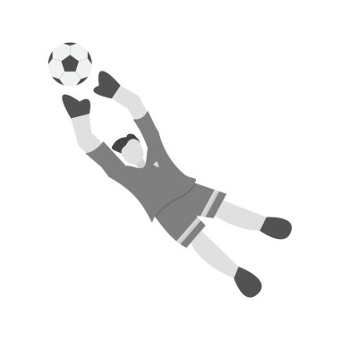 Kaleci ikon vektör görüntüsü. Mobil uygulama web uygulaması ve yazdırma ortamı için uygundur.