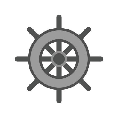 Tekerlek ikonu vektör görüntüsü. Mobil uygulama web uygulaması ve yazdırma ortamı için uygundur.