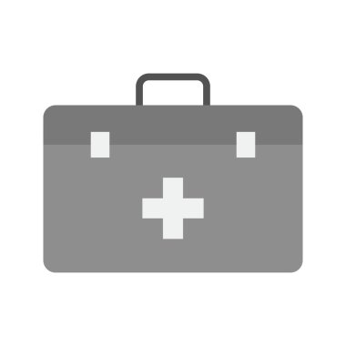 İlk Yardım Çantası ikon vektör görüntüsü. Mobil uygulama web uygulaması ve yazdırma ortamı için uygundur.