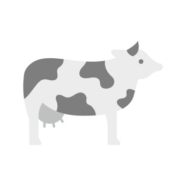 İnek simgesi vektör görüntüsü. Mobil uygulama web uygulaması ve yazdırma ortamı için uygundur.