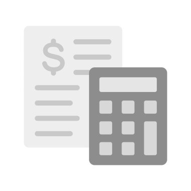 Hesaplama simgesi vektör görüntüsü. Mobil uygulama web uygulaması ve yazdırma ortamı için uygundur.