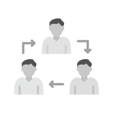 Takım çalışması simgesi vektör görüntüsü. Mobil uygulama web uygulaması ve yazdırma ortamı için uygundur.