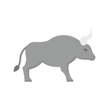 Bufalo ikonu vektör görüntüsü. Mobil uygulama web uygulaması ve yazdırma ortamı için uygundur.