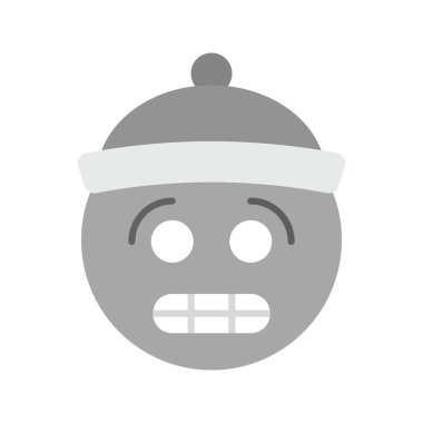 Soğuk Yüz ikon vektör görüntüsü. Mobil uygulama web uygulaması ve yazdırma ortamı için uygundur.