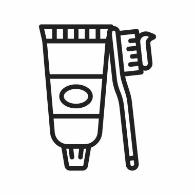 Diş macunu simgesi vektör görüntüsü. Mobil uygulama web uygulaması ve yazdırma ortamı için uygundur.