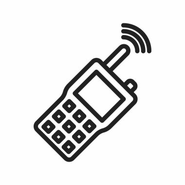 Telsiz Talkie ikon vektör görüntüsü. Mobil uygulama web uygulaması ve yazdırma ortamı için uygundur.