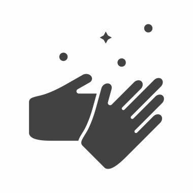 Yıkanan Eller ikon vektör görüntüsü. Mobil uygulama web uygulaması ve yazdırma ortamı için uygundur.