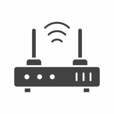 Wifi Router simge vektör görüntüsü. Mobil uygulama web uygulaması ve yazdırma ortamı için uygundur.