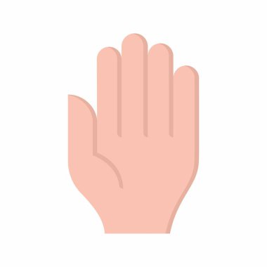 Avuç içi ikonu vektör görüntüsü. Mobil uygulama web uygulaması ve yazdırma ortamı için uygundur.