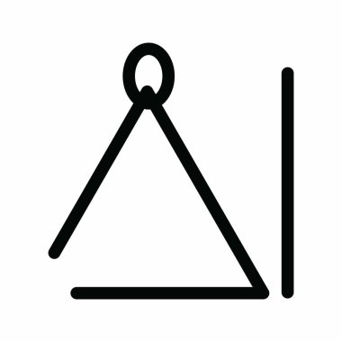 Üçgen ikon vektörü. Mobil uygulamalar, web uygulamaları ve yazdırma ortamları için elverişli.
