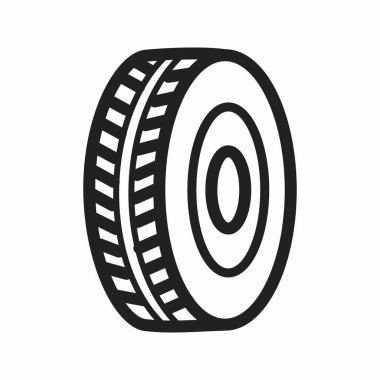 Tyre II icon vector. Suitable for mobile apps, web apps and print media. clipart