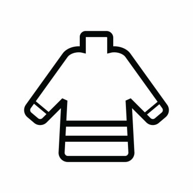 Sıcak süveter ikon vektörü. Mobil uygulamalar, web uygulamaları ve yazdırma ortamları için elverişli.