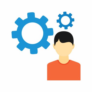 Kullanıcı Ayarları simge vektör resmi. Mobil uygulamalar, web uygulamaları ve yazdırma ortamları için elverişli.