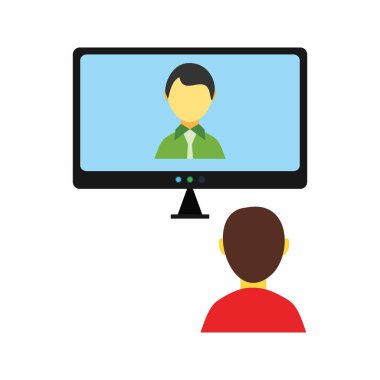 Video Arama simgesi vektör görüntüsü. Mobil uygulamalar, web uygulamaları ve yazdırma ortamları için elverişli.