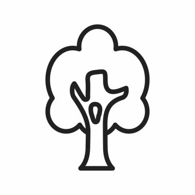 Ağaç simgesi. Mobil uygulamalar, web uygulamaları ve yazdırma ortamları için elverişli.