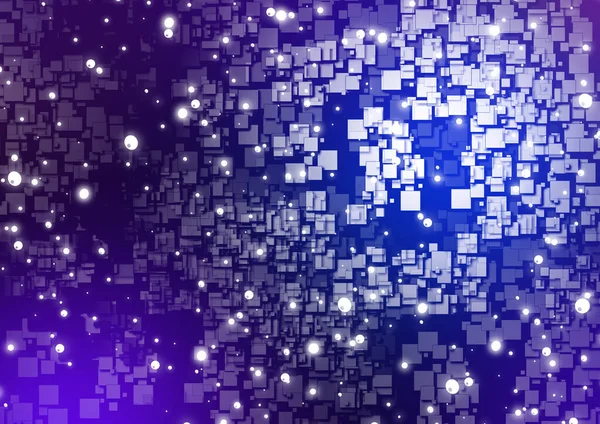Blue Purple Futuristic Abstract Background Quantum Computer Tech Architecture Global — Stock Photo, Image