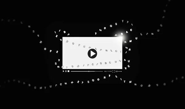 Text Concept Video Text Video Prin Generativ Inteligență Artificială Tehnologie — Fotografie, imagine de stoc