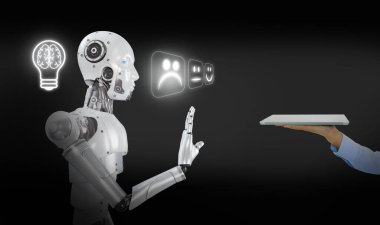 Yapay zeka duyarlı ve bilinçli olur. Yapay, makine ya da sentetik bilinç. Bir robot tableti almayı reddediyor ve hislerini sanal ekranda ifade ediyor..