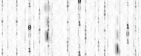 Binary Code Backgrounds Sequence Zero One Black Number White Background — Stock Photo, Image