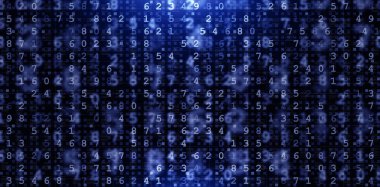 Futuristic digital matrix background with glowing numbers, symbolizing data flow, machine learning, and innovation. Ideal for IT, finance, analytics, and technology-driven media projects.