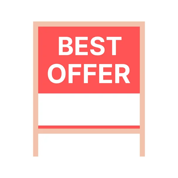 Real estate best offer sign. Vector red sign. Vector isolated sign