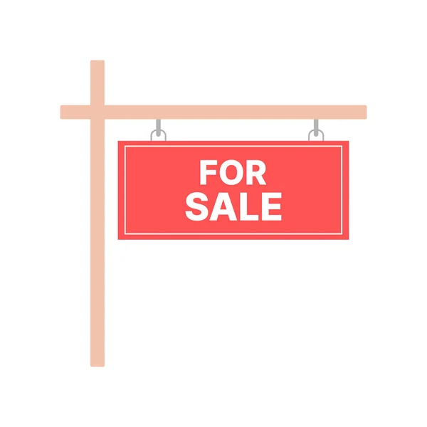 Sale real estate sign. For sale vector red sign. Vector isolated sign