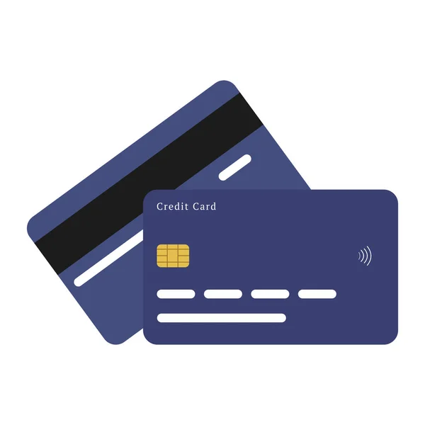 card blue. Credit card payment, business concept