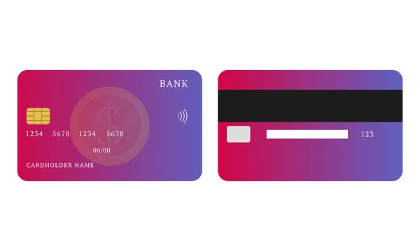card with gradient. flat style