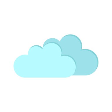 cloud icon. flat illustration of weather vector icons isolated on white background