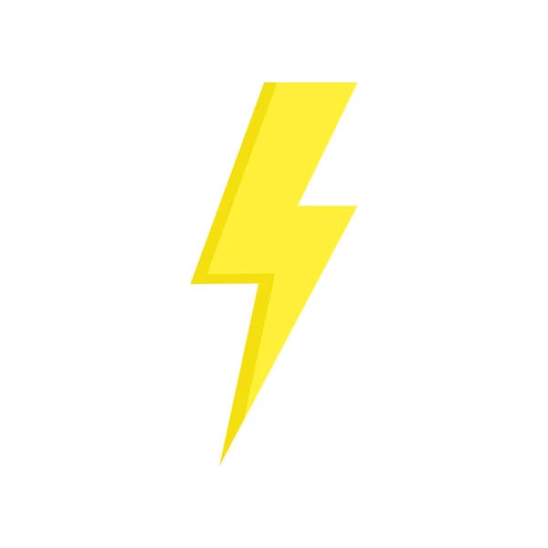 Şimşek simgesi. vektör illüstrasyonu