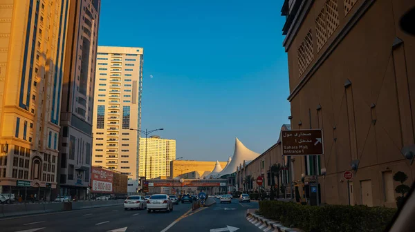 Sharjah Uae June 2022 Sahildeki Modern Binalar — Stok fotoğraf