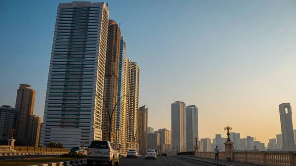 Sharjah Uae June 2022 Современные Здания Пляже — стоковое фото
