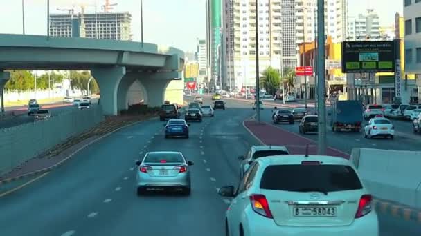 Sharjah City View Sharjah Roads City Road — Vídeo de Stock