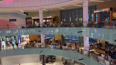 Dubai mall, crowded people in the mall