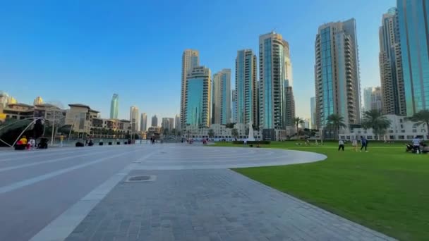 Widok Miasto Dubaj Uae — Wideo stockowe