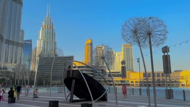 Widok Lotniska Dubaju — Wideo stockowe