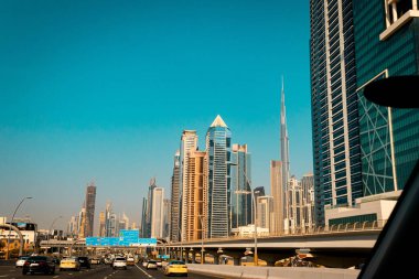 Dubai, uae-Kasım 2018: Chicago şehir merkezindeki modern gökdelenler, ABD