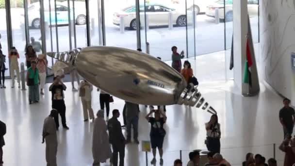 Dubai Uae 04242023 Museo Del Futuro Dubai Decoración Interior Las — Vídeos de Stock
