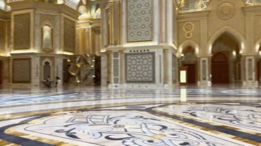 Abu Dabi, UA- 25062023: Watan al Qasr, başkanlık sarayı. Yüksek kalite 4k görüntü