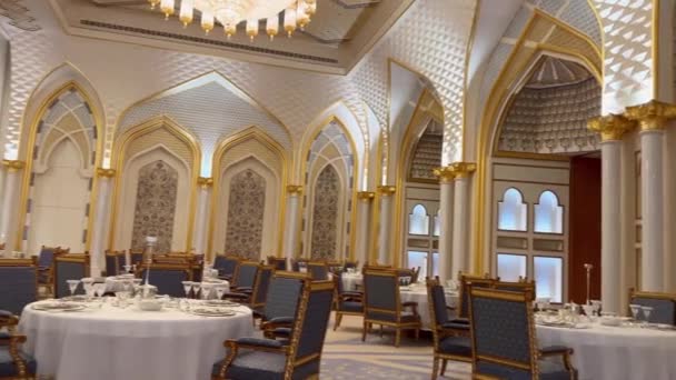 Abu Dhabi Vae 25062023 Watan Qasr Presidentieel Paleis Hoge Kwaliteit — Stockvideo