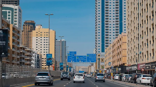Sharjah Zjednoczone Emiraty Arabskie 16042023 Widok Miasto Sharjah Wysokiej Jakości — Zdjęcie stockowe