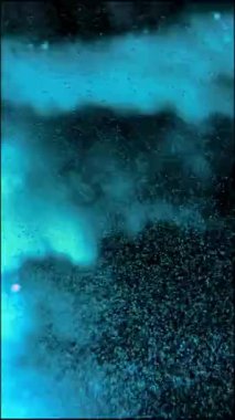 Arka plan boşluğu, su oksijeni, oksijenin bulanık hareketi, animasyon. Yüksek kalite 4k görüntü