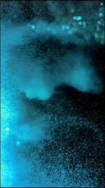 Arka plan boşluğu, su oksijeni, oksijenin bulanık hareketi, animasyon. Yüksek kalite 4k görüntü