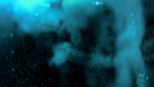 Achtergrond Met Ruimte Water Zuurstof Wazige Beweging Van Zuurstof Animatie — Stockvideo