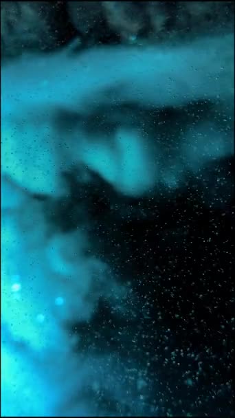 Background Space Water Oxygen Blurry Motion Oxygen Animation High Quality — Stock Video