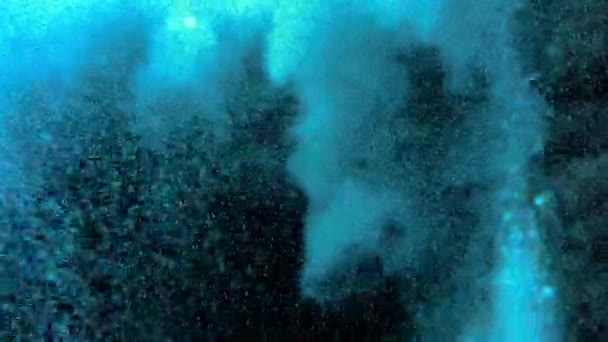 Háttérben Tér Víz Oxigén Elmosódott Oxigén Mozgás Animáció Kiváló Minőségű — Stock videók